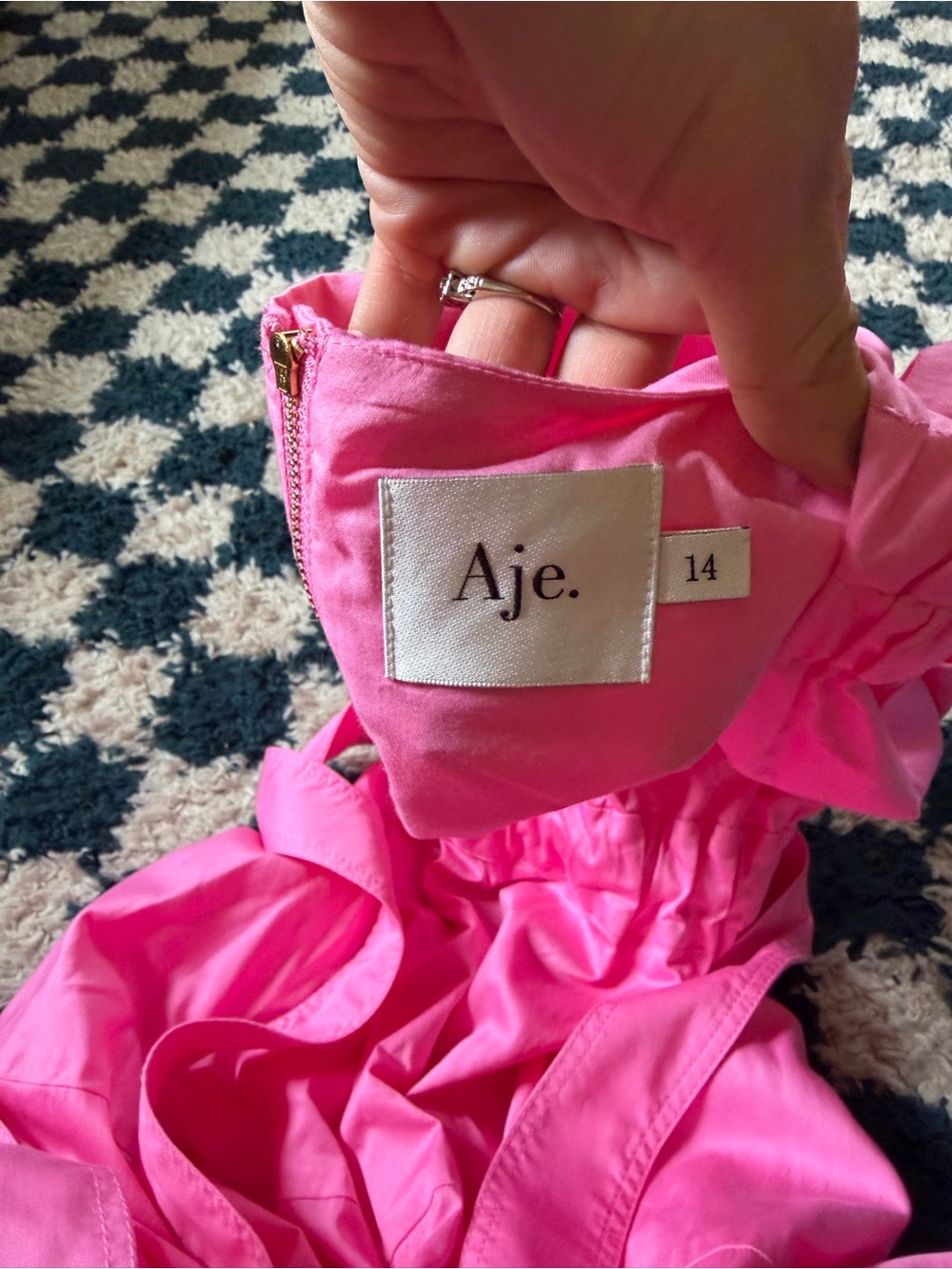 Aje Zorina Midi Dress - UK 14 - Picture 5 of 5